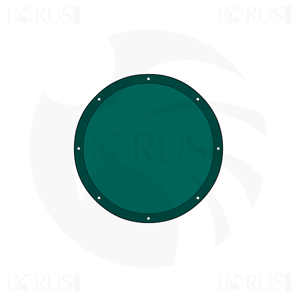 Bâche plate ronde sur mesure